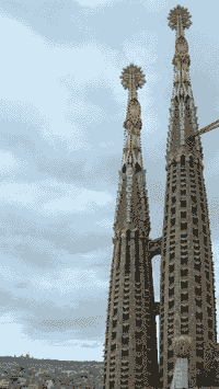 Photograph Barcelona - 2 of the Temple de la Sagrada Familia towers