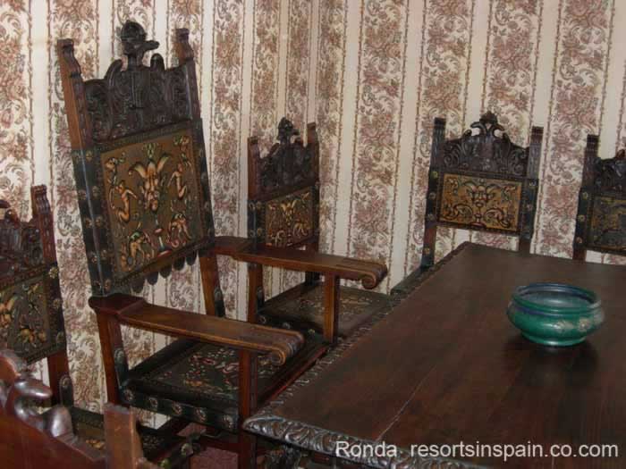 Don Bosco House Don Bosco House antique carved table & chairs