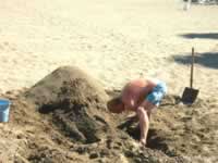 Playa del Bajondilla Beach Sand Artist