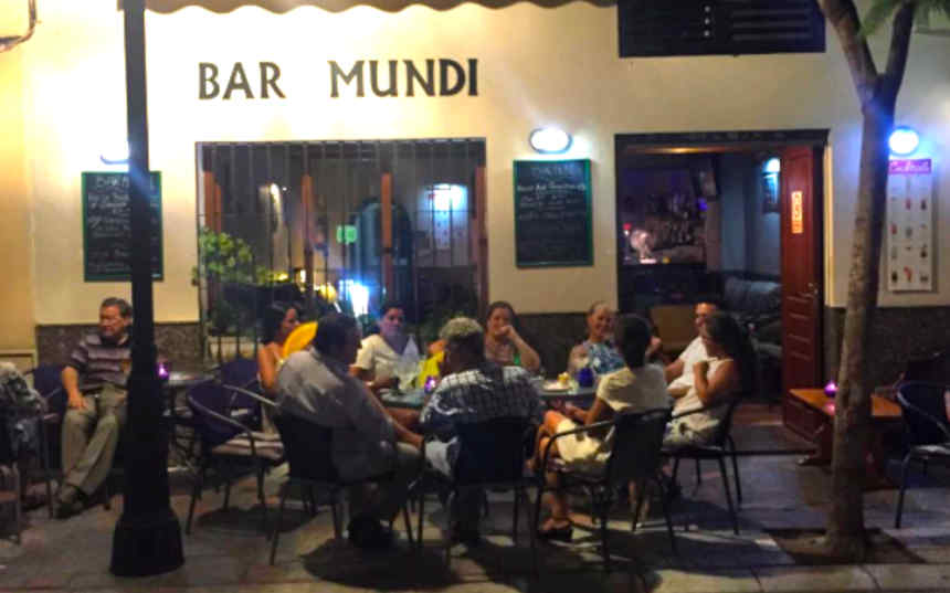 Bar Mundi Terrace at Night