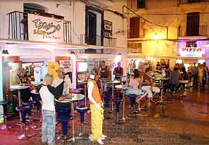 Tango bar, Ibiza old town