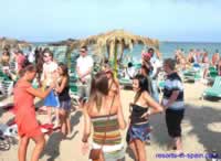 Playa d' en Bossa beach Bora Bora bar