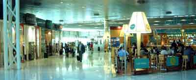 Photograph One of the several bar / cafes in Barcelona Airport Departures