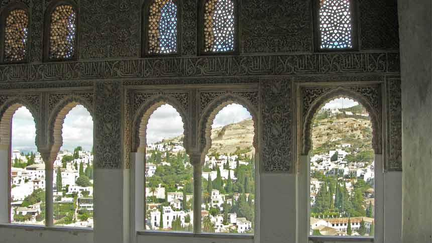 View over the Albaicin district from the Oratory Window