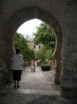Christs Gate Interior looking back down the approach path