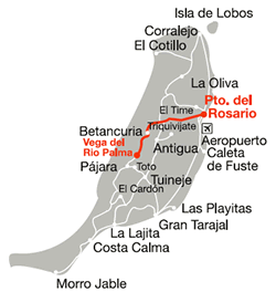 Puerto del Rosario Betancuria Vega del Rio Palma Map