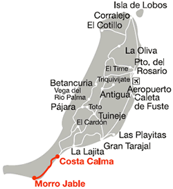 Costa Calma Morro Jable Map