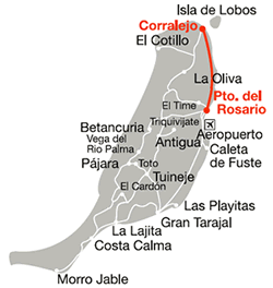 PUERTO DEL ROSARIO CORRALEJO Map