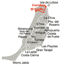 Corralejo El Cotillo Map