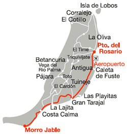 Puerto del Rosario Airport Morro Jable Map