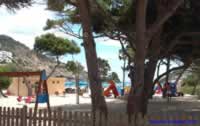 Children's playground with a beach bar for the grown ups